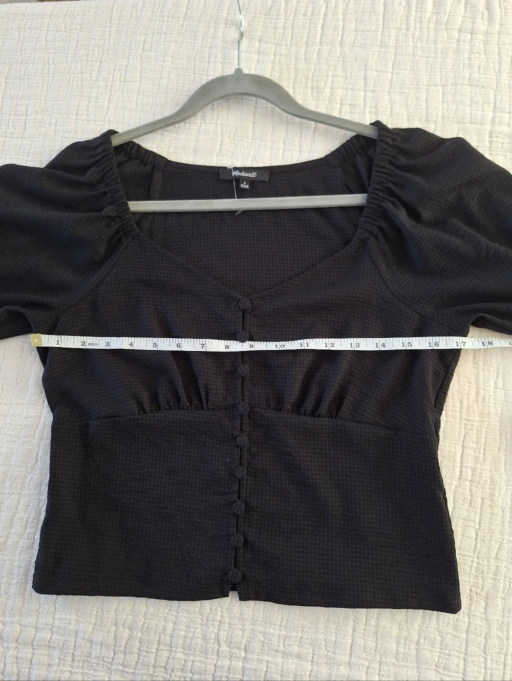 Madewell black blouse